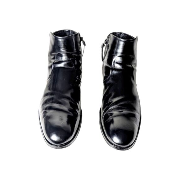 LOUIS VUITTON Minister Black Leather Chelsea Boot Size 11 - Picture 4 of 13